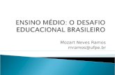 Mozart Neves Ramos mramos@ufpe.br. 25.923 escolas ( fonte CONSED) 250 mil Turmas 413 mil professores 8,3 milhões de estudantes no ensino “regular” 1,6.