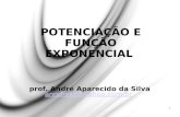 POTENCIAÇÃO E FUNÇÃO EXPONENCIAL prof. André Aparecido da Silva anndrepr@yahoo.com.br 1.