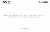 Book de Formulários dos Itens do Checklist Documentos Enviados para Análise Outubro/14.