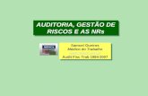 AUDITORIA, GESTÃO DE RISCOS E AS NRs Samuel Gueiros Médico do Trabalho  Audit Fisc Trab 1984-2007 Samuel Gueiros Médico do Trabalho .