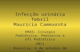 Infecção urinária febril Maurícia Cammarota HRAS– Cirurgia Pediátrica, Pediatria e UTI Pediátrica 2011 Brasília, 6 de outubro de 2011.