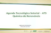 Agenda Tecnológica Setorial – ATS Química de Renováveis ABIQUIM/SINDIQUIM 28 de julho de 2014.