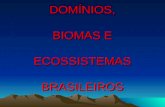 DOMÍNIOS, BIOMAS E ECOSSISTEMAS BRASILEIROS. Domínios, Biomas e ecossistemas Fatores: - bióticos: cooperação e ou competição entre as espécies animais.