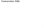 Comandos SQL 1. Comandos SQL - DML 2 Os exemplos serão elaborados para o esquema de dados a seguir: EMPREGADO (matricula, nome, endereco, salario, matriculaSupervisor,