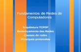 Fundamentos de Redes de Computadores Arquitetura TCP/IP Endereçamento das Redes Classes de redes Principais protocolos.