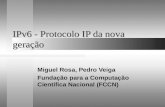 IPv6 - Protocolo IP da nova geração Miguel Rosa, Pedro Veiga Fundação para a Computação Científica Nacional (FCCN)