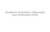 Divergência, Vorticidade e Deformação Cap 3 do Bluestein (1992)