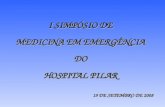 I SIMPÓSIO DE MEDICINA EM EMERGÊNCIA DO HOSPITAL PILAR 19 DE SETEMBRO DE 2008.