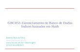 GBC053–Gerenciamento de Banco de Dados Índices baseados em Hash Ilmério Reis da Silva ilmerio@facom.ufu.br ilmerio/gbd UFU/FACOM/BCC.