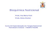 Bioquímica Nutricional Profa. Ana Maria Feoli Profa. Sônia Alscher Curso de Especialização em Terapia Nutricional Parenteral e Enteral – FAENFI/ PUCRS.