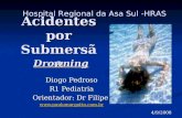 Acidentes por Submersão Diogo Pedroso R1 Pediatria Orientador: Dr Filipe  Hospital Regional da Asa Sul -HRAS Drowning 4/9/2008.