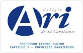 PROFESSOR LEONAM JUNIOR CAPÍTULO 3 – POPULAÇÃO BRASILEIRA.