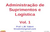 L.M. Valent ADMSUP - 2 o Semestre 2010 Administração de Suprimentos e Logística Vol. 1 Prof. L.M. Valent lmvalent@gmail.com.