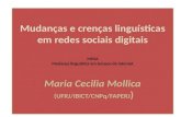 Mudanças e crenças linguísticas em redes sociais digitais MESA Mudança linguística em tempos de internet Maria Cecilia Mollica (UFRJ/IBICT/CNPq/FAPERJ.