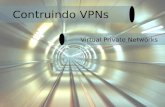 Contruindo VPNs Virtual Private Networks. VPN  Conceito  Tipos  Protocolos utilizados  Plataformas  Implementação ROTEIRO.