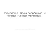 Indicadores Socio-econômicos e Políticas Públicas Municipais Indicadores Socio-econômico e Políticas Públicas Municipais