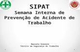Marcelo Kressin Técnico em Segurança do Trabalho SIPAT Semana Interna de Prevenção de Acidente de Trabalho.