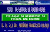 2006 - José Correia Agrup. de Escolas de Castro Verde E. B. 2, 3 Dr. António Francisco Colaço 1 AVALIAÇÃO DO DESEMPENHO DO PESSOAL NÃO DOCENTE.