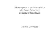 Mensagens e ensinamentos do Papa Francisco Evangelii Gaudium Nelito Dornelas.