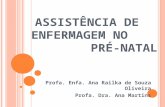 ASSISTÊNCIA DE ENFERMAGEM NO PRÉ-NATAL Profa. Enfa. Ana Railka de Souza Oliveira Profa. Dra. Ana Martins.