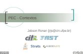 PEC - Contextos Jobson Ronan {jrjs@cin.ufpe.br}. Sobre a aula Serão apresentadas aplicações Web configuráveis através de um deployment descriptor Aplicações.