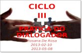 CICLO III PRATICA DO DIALOGADOR Rosana De Rosa 2013-02-10 2013-05-08.