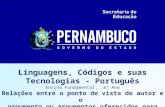 Linguagens, Códigos e suas Tecnologias - Português Ensino Fundamental, 8° Ano Relações entre o ponto de vista do autor e o argumento ou argumentos oferecidos.