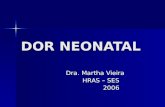 DOR NEONATAL Dra. Martha Vieira HRAS – SES 2006 2006.