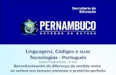 Linguagens, Códigos e suas Tecnologias - Português Ensino Fundamental, 7° Ano Reconhecimento da diferença de sentido entre os verbos nos tempos presente.
