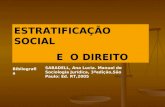 ESTRATIFICAÇÃO SOCIAL E O DIREITO Bibliografia SABADELL, Ana Lucia. Manual de Sociologia Jurídica, 3ªedição,São Paulo: Ed. RT,2005.