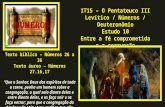 1T15 – O Pentateuco III Levítico / Números / Deuteronômio Estudo 10 Entre a fé comprometida e a corrupção Texto bíblico – Números 26 a 36 Texto áureo –