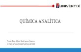 QUÍMICA ANALÍTICA Profa. Dra. Aline Rodrigues Soares e-mail: arsquimica@yahoo.com.br.