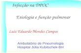 Luiz Eduardo Mendes Campos Ambulatório de Pneumologia Hospital Júlia Kubitschek-BH Infecção na DPOC Etiologia e função pulmonar.