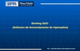 Briefing SGO (Software de Gerenciamento de Operações) NVi – (41) 3224-5180; comercial@nvi.com.br.