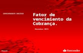 CORRESPONDENTE BANCÁRIO Fator de vencimiento da Cobrança. Novembro 2013 Brasil.