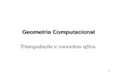 1 Geometria Computacional Triangulação e conceitos afins.