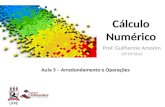 Cálculo Numérico Prof. Guilherme Amorim 29/10/2013 Aula 3 – Arredondamento e Operações.