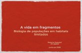 A vida em fragmentos Biologia de populações em habitats limitados Roberto Kraenkel IFT-UNESP junho de 2008.