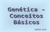 Genética – Conceitos Básicos SUPER-BIO. O que é genética? É o estudo dos genes e de sua transmissão para as gerações futuras. É dividida em: -Genética.