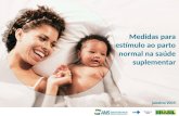 Medidas para estímulo ao parto normal na saúde suplementar janeiro/2015.