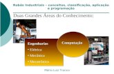 Robôs Industriais – conceitos, classificação, aplicação e programação Mário Luiz Tronco Duas Grandes Áreas do Conhecimento: Engenharias Elétrica Mecânica.