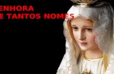 SENHORA DE TANTOS NOMES Senhora de tantos nomes Santa de muita gente.