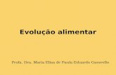 Evolução alimentar Profa. Dra. Maria Elisa de Paula Eduardo Garavello.