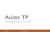 Aulas TP MICROBIOLOGIA 2014-2015 01/10/2014MJC TP 02 TURMA A 2014-2015 1.