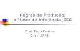 Regras de Produção: o Motor de Inferência JESS Prof. Fred Freitas CIn - UFPE.
