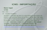 ICMS - IMPORTAÇÃO -Base legal -CF/88 “Art. 155 – IX - incidirá também: a)sobre a entrada de bem ou mercadoria importados do exterior por pessoa física.