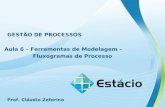 GESTÃO DE PROCESSOS Aula 6 – Ferramentas de Modelagem – Fluxogramas de Processo Prof. Cláudio Zeferino.