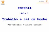 Física 2 ENERGIA Aula 1 Trabalho e Lei de Hooke Professora: Viviane Gomide.