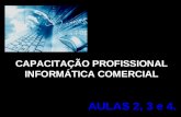 CAPACITAÇÃO PROFISSIONAL INFORMÁTICA COMERCIAL AULAS 2, 3 e 4.