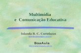 Multimídia e Comunicação Educativa Iolanda B. C. Cortelazzo iolanda@boaaula.com.br iolanda@boaaula.com.br BoaAula http://: http://:.